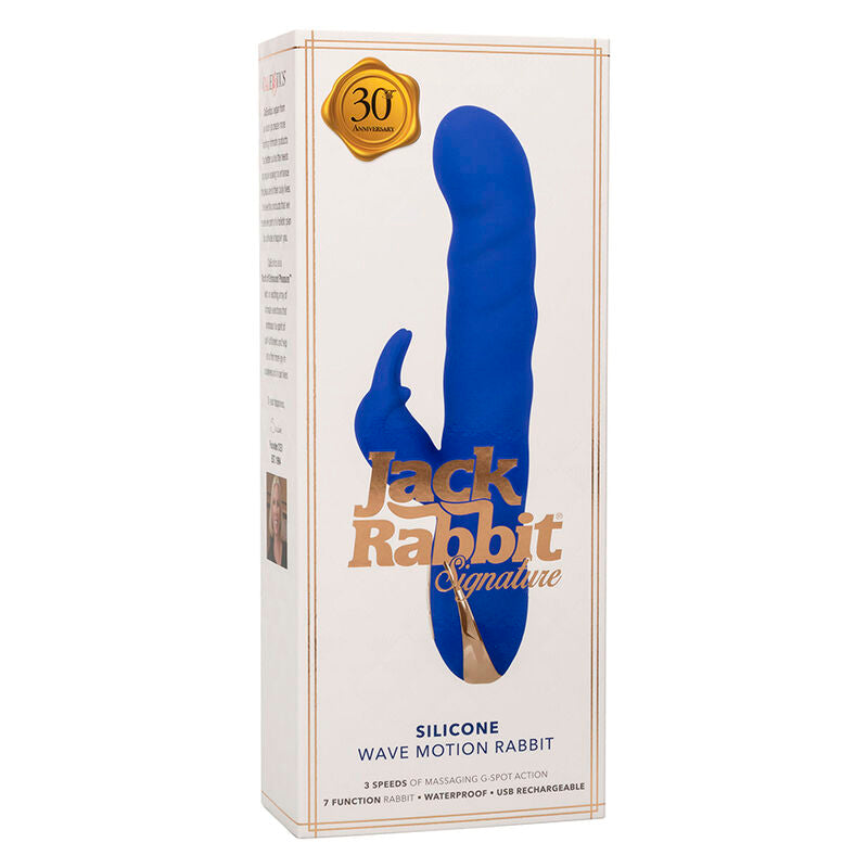 CALEXOTICS - VIBRATOR JACK RABBIT WAVE MOTION BLUE