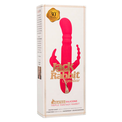 CALEXOTICS - JACK FANTASY TROJNI OGREVANI VIBRATOR ZAJČEK ROZA