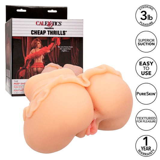 CALEXOTICS - PEEP SHOW DEKLE DVOJNI REALISTIČNI MASTURBATOR MESO