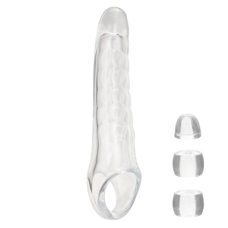 CALEXOTICS - MAXX PENIS PODALJŠEK NASTAVLJIV JASNO