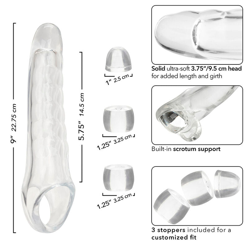 CALEXOTICS - MAXX PENIS PODALJŠEK NASTAVLJIV JASNO