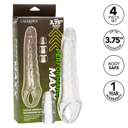 CALEXOTICS - MAXX PENIS PODALJŠEK NASTAVLJIV JASNO