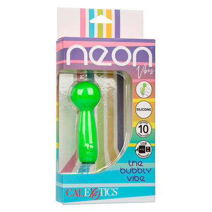 Manjši vibrator CALEXOTICS - Neon Vibes The Bubbly Vibe, zelena