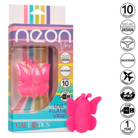 CALEXOTICS - NEON VIBES THE FLUTTER VIBE STIMULATOR 10 VIBRACIJ ROZA