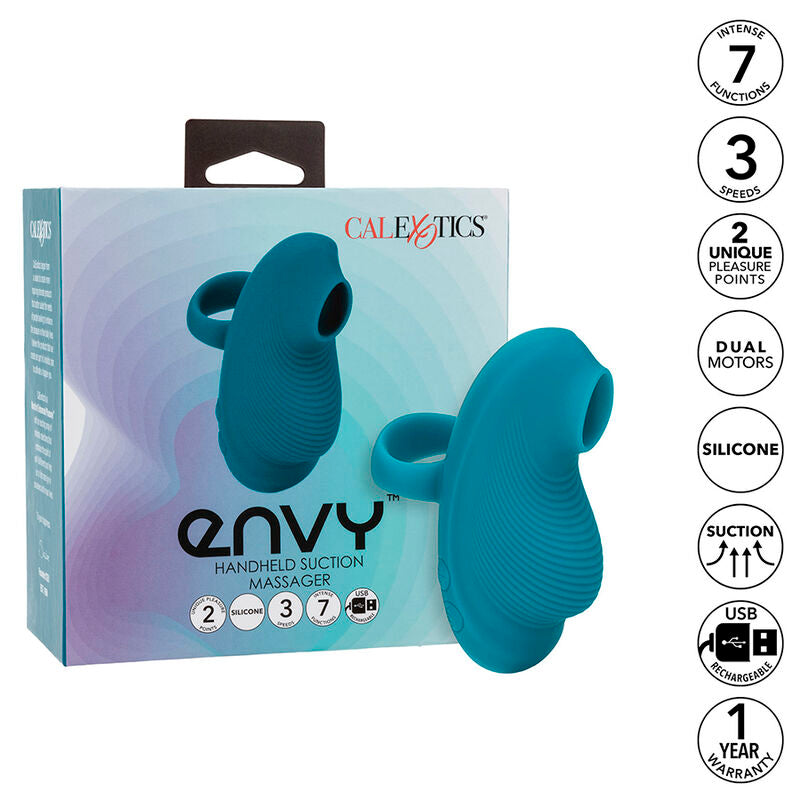 CALEXOTICS - ENVY ROČNI MASAŽNI PRIPOMOČEK S KROGLICAMI 7 VIBRACIJ MODRA