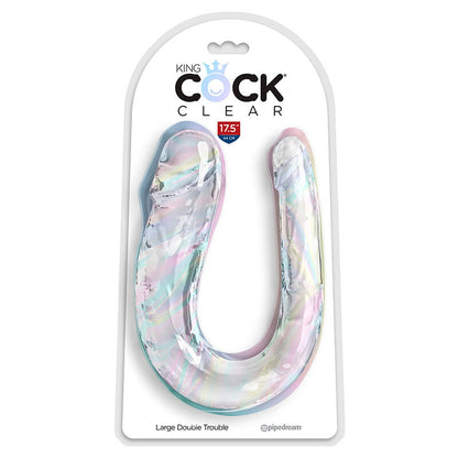 KING COCK - DOUBLE TROUBLE DVOJNI DILDO 44 CM PROZOREN