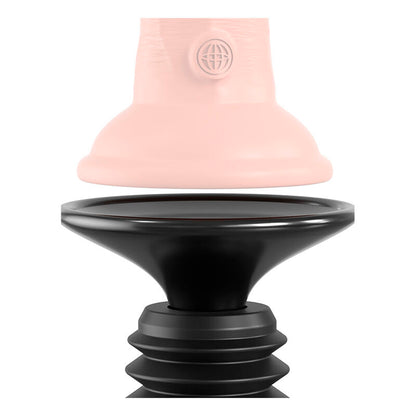 SERIJA FETIŠ FANTAZIJE - TELO DOCK THRUSTER DILDO OBJEMKA S 7 NAČINI POTISKANJA ČRNA