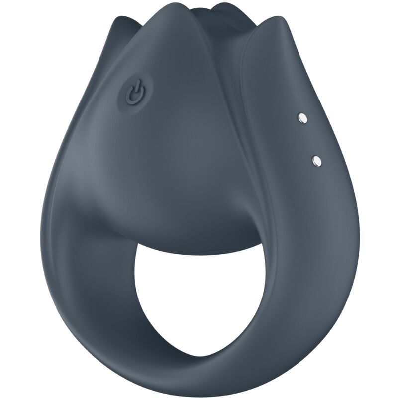 Naprstni vibrator in obroček za penis 2v1 Satisfyer - Perfect Pair 2, siva