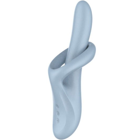 Rabbit vibrator Satisfyer - Heat Flex 4, modra