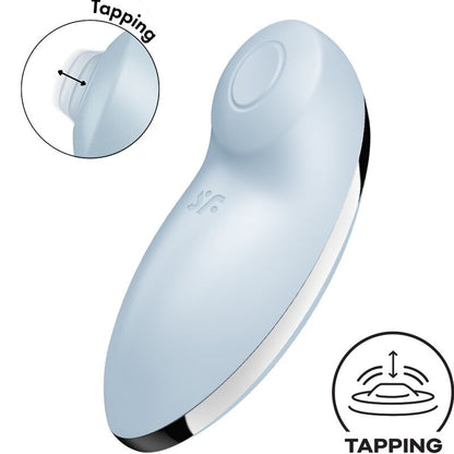 Stimulator klitorisa Satisfyer - Tap & Climax 2, modra
