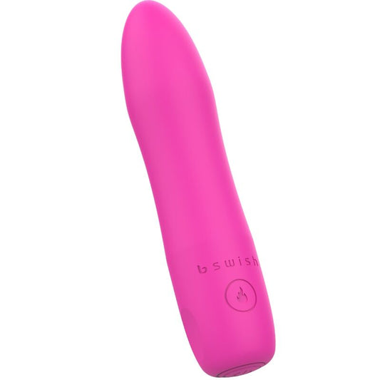 Bullet vibrator s funkcijo gretja B Swish - Bcute Heat Classic, roza
