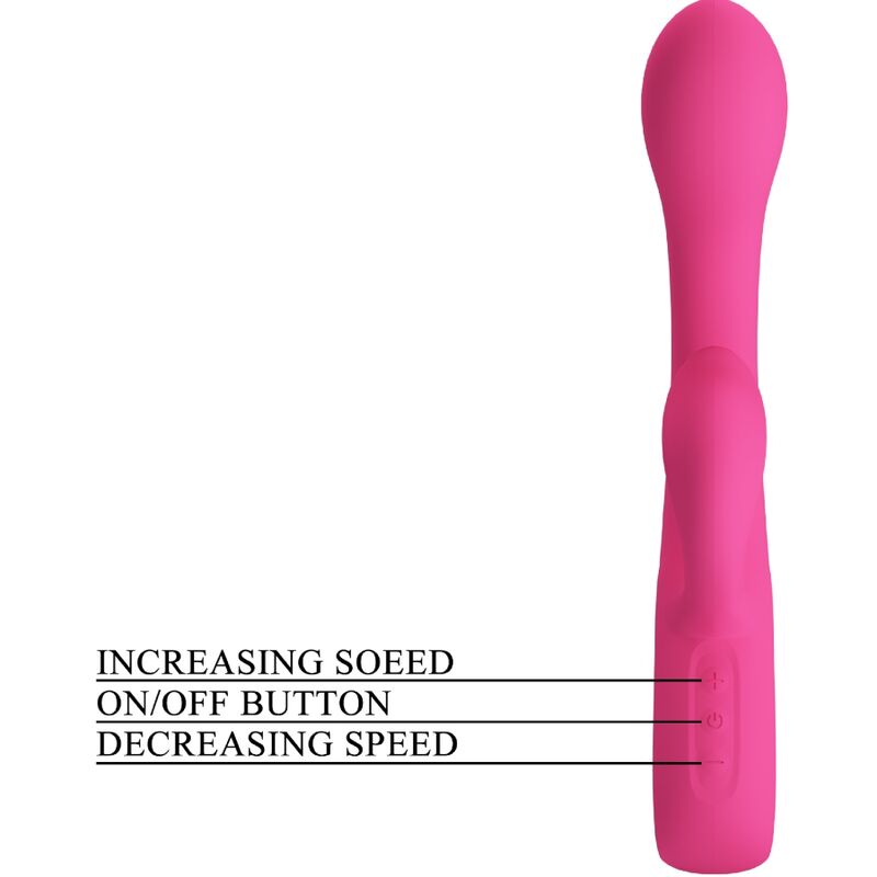 PRETTY LOVE - FRITZ RABBIT VIBRATOR 12 VIBRACIJ ROZA