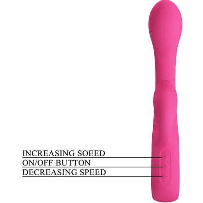 PRETTY LOVE - FRITZ RABBIT VIBRATOR 12 VIBRACIJ ROZA