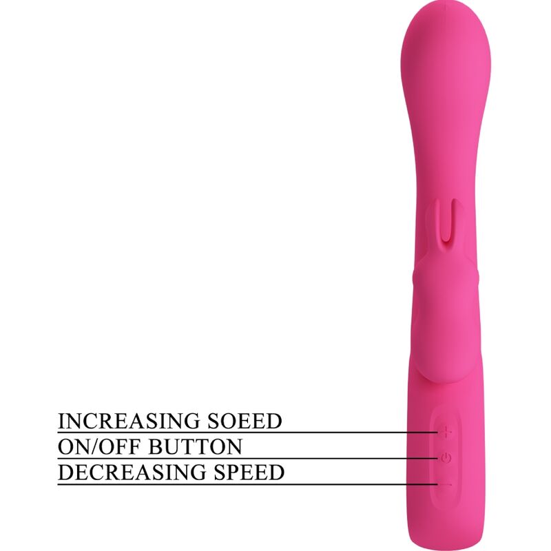 PRETTY LOVE - NOVAK RABBIT VIBRATOR 12 VIBRACIJ ROZA
