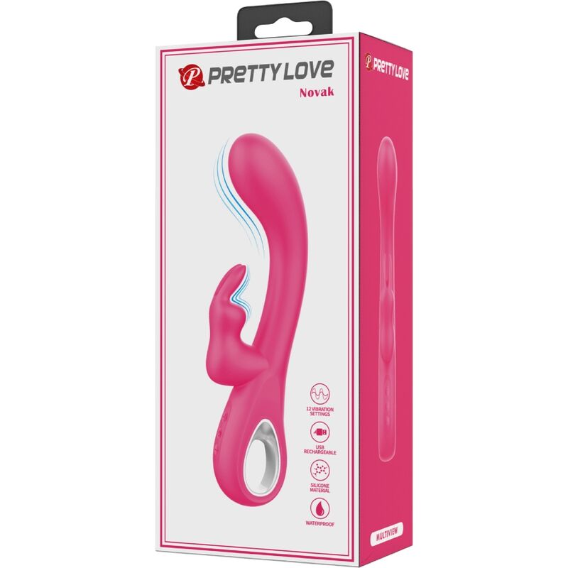 PRETTY LOVE - NOVAK RABBIT VIBRATOR 12 VIBRACIJ ROZA