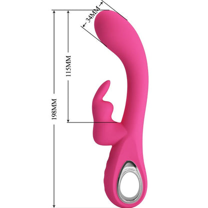 PRETTY LOVE - NOVAK RABBIT VIBRATOR 12 VIBRACIJ ROZA