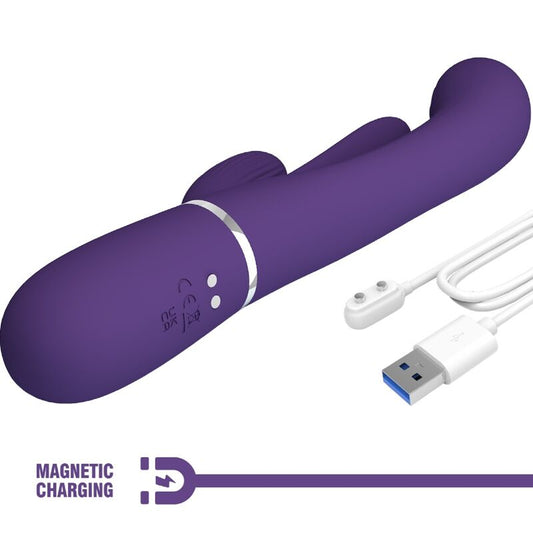 PRETTY LOVE - SHANIA TROJNI ZAJČJI VIBRATOR VEČNAMENSKI VIJOLIČNI