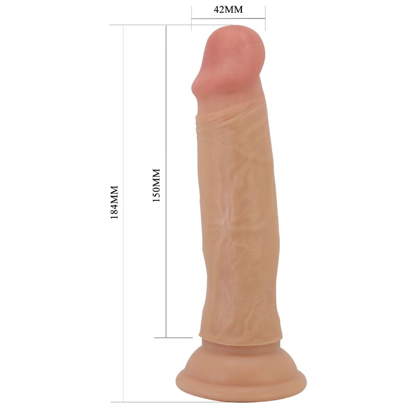 PRETTY LOVE - QUENTIN REALISTIČNI DILDO 18 CM MESO