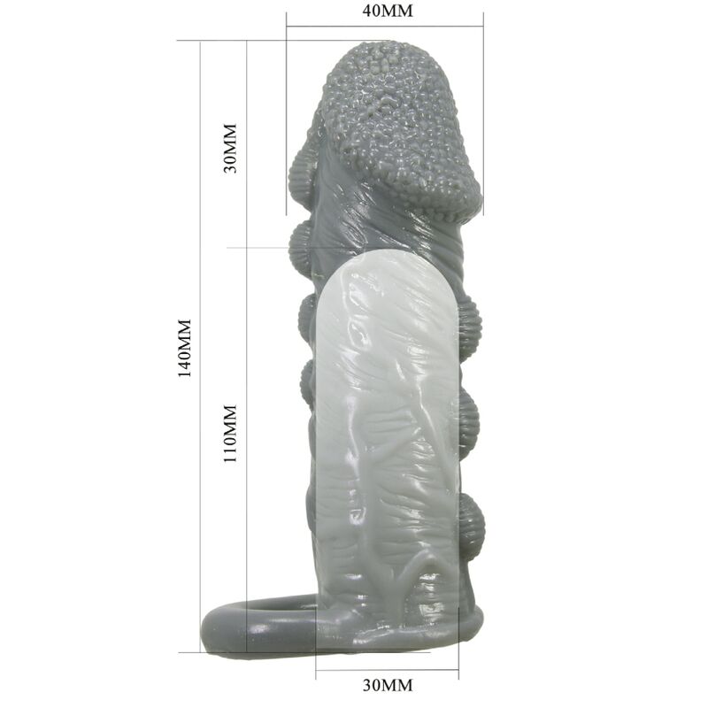 LEPA LJUBEZEN - REALISTIČNI PENIS POVEČAVA IN ZAMUDA ROKAV SIVA