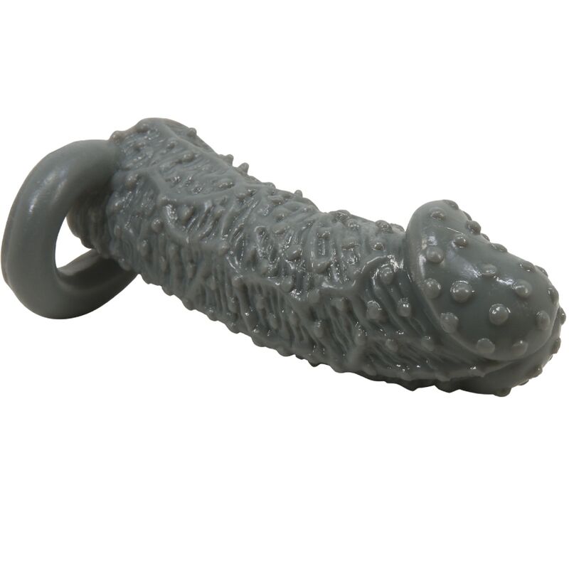 LEPA LJUBEZEN - REALISTIČNI PENIS POVEČAVA IN ZAMUDA ROKAV MODEL 2 SIVA