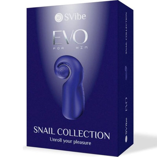 POLŽ VIBE - EVO FOR HIM MOŠKI MASTURBATOR DRSNIK NROLL TEMNO MODRA
