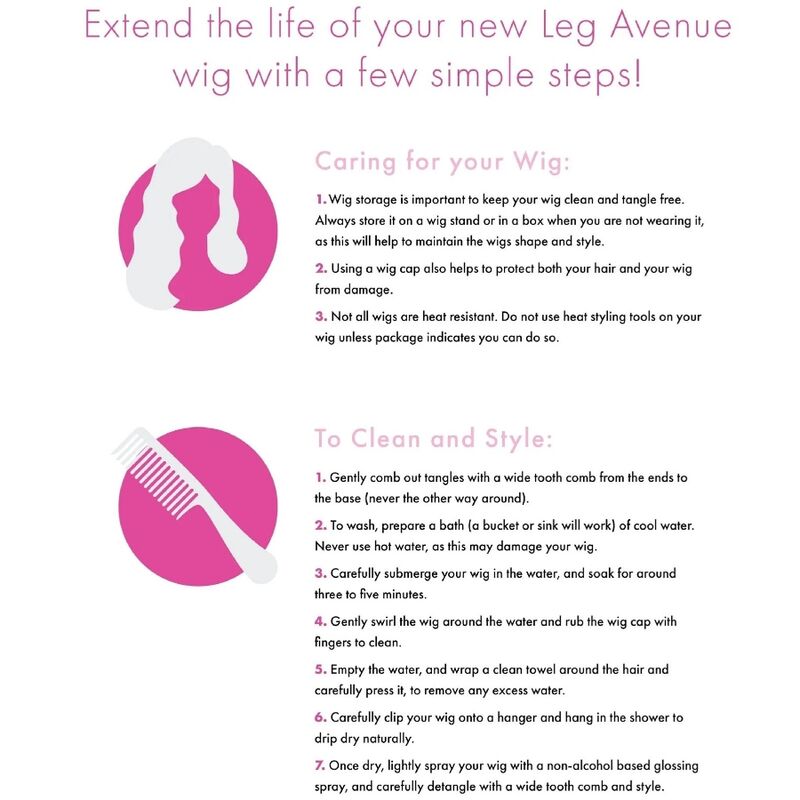 LEG AVENUE - FOSFORESCENTNA LASULJA BOB CUT BELA