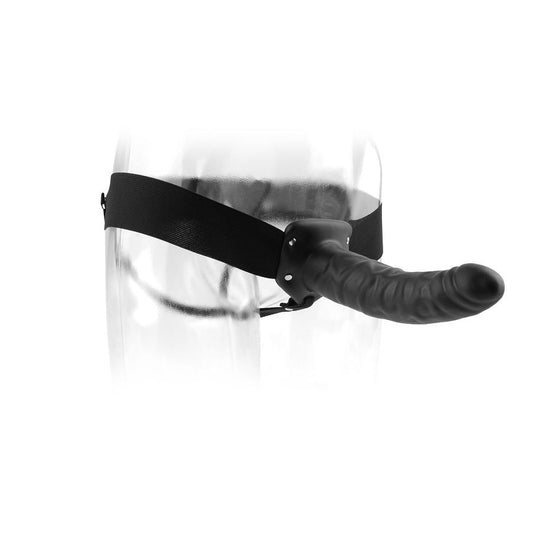 Strap-on pas z votlim dildom Fetish Fantasy Black, 19 cm