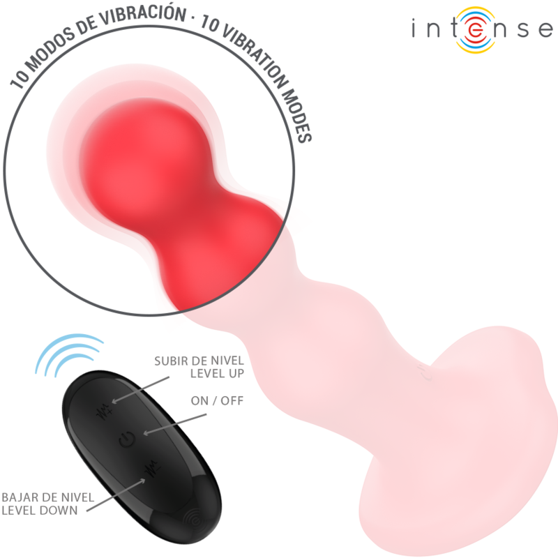 INTENZIVEN - CODY VIBRATOR S PRISESKOM RDEČIM DALJINSKIM UPRAVLJALNIKOM