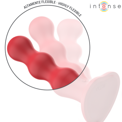 INTENZIVEN - CODY VIBRATOR S PRISESKOM RDEČIM DALJINSKIM UPRAVLJALNIKOM