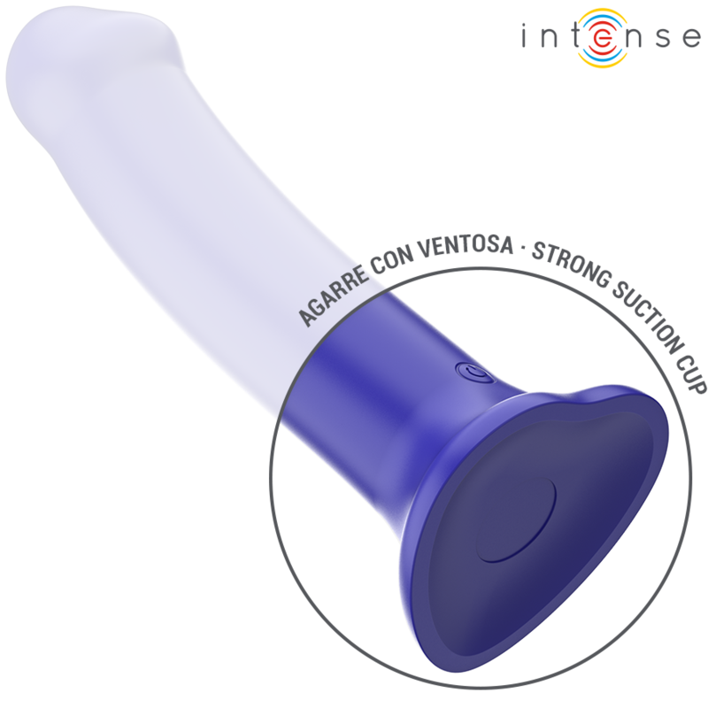 INTENZIVEN - VIBRATOR VICTORIA S PRISESKOM 10 VIBRACIJ TEMNO MODRA DALJINSKI UPRAVLJALNIK