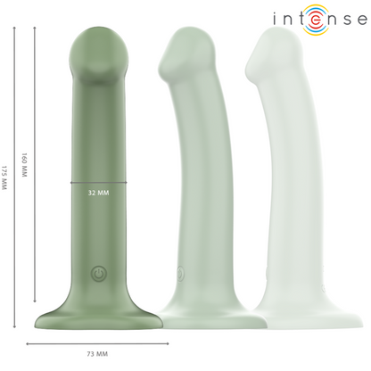 INTENZIVEN - BECCA VIBRATOR S PRISESKOM 10 VIBRACIJ ZELENI DALJINSKI UPRAVLJALNIK