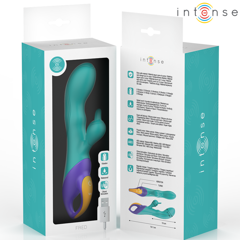 INTENZIVNO - FRED RABBIT VIBRATOR MODRA
