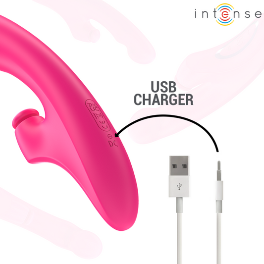 INTENZIVEN - EMI VIBRATOR 13,5 CM VEČNAMENSKI 3 V 1 10 VIBRACIJ ROZA