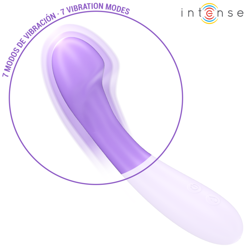 INTENZIVEN - BECKY VIBRATOR 19 CM Z MOŽNOSTJO SEGREVANJA 7 VIBRACIJ VIJOLIČNA