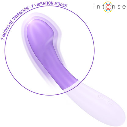 INTENZIVEN - BECKY VIBRATOR 19 CM Z MOŽNOSTJO SEGREVANJA 7 VIBRACIJ VIJOLIČNA