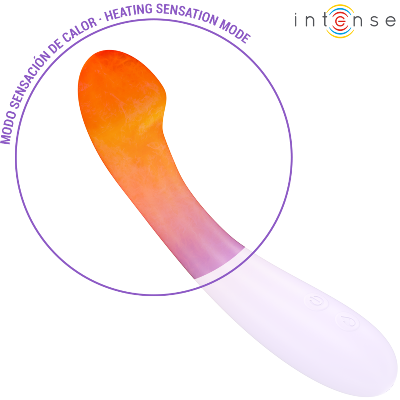 INTENZIVEN - BECKY VIBRATOR 19 CM Z MOŽNOSTJO SEGREVANJA 7 VIBRACIJ VIJOLIČNA