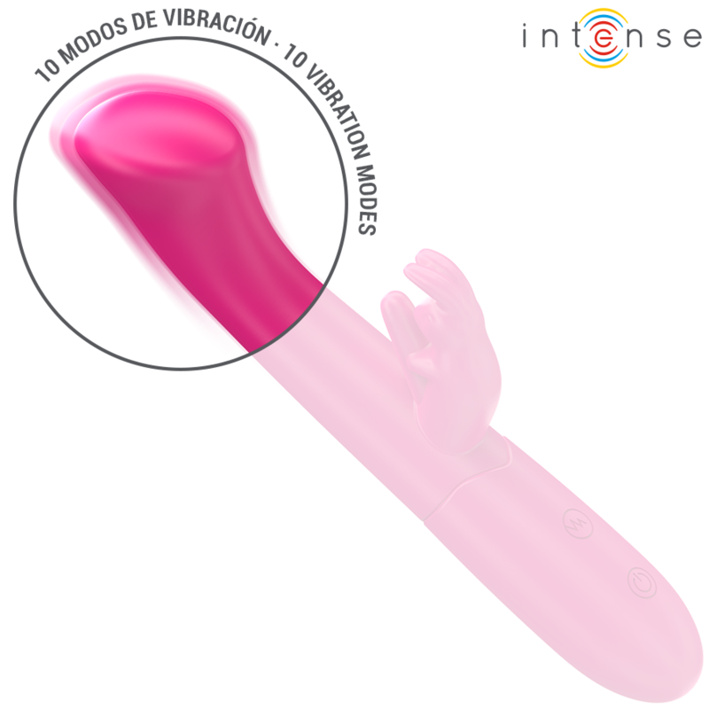 INTENZIVEN - VIBRATOR JULIETA RABBIT 18,6 CM 10 VIBRACIJ ROZA