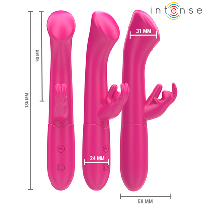 INTENZIVEN - VIBRATOR JULIETA RABBIT 18,6 CM 10 VIBRACIJ ROZA