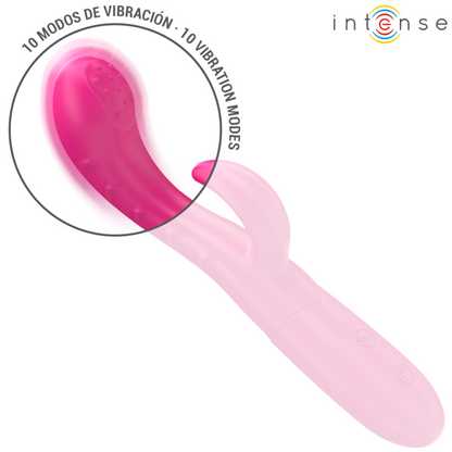 INTENZIVEN - AMARA VIBRATOR S STIMULATIVNIM JEZIKOM 10 VIBRACIJ ROZA