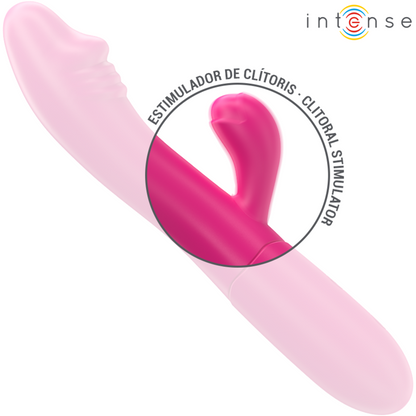 INTENZIVEN - BRŠLJAN FLEKSIBILNI VIBRATOR 10 VIBRACIJ S STIMULATIVNIM JEZIKOM ROZA