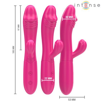INTENZIVEN - BRŠLJAN FLEKSIBILNI VIBRATOR 10 VIBRACIJ S STIMULATIVNIM JEZIKOM ROZA