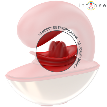 INTENZIVEN - MARIAH VIBRATOR IN STIMULATOR V OBLIKI U 10 VIBRACIJ RDEČA