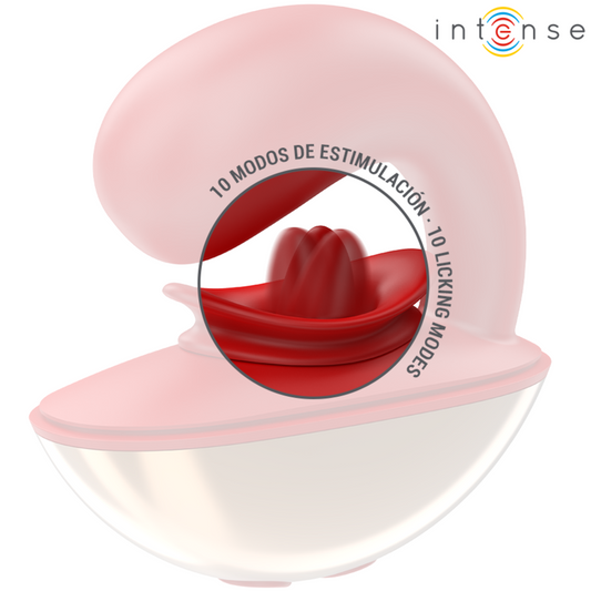 INTENZIVEN - MARIAH VIBRATOR IN STIMULATOR V OBLIKI U 10 VIBRACIJ RDEČA