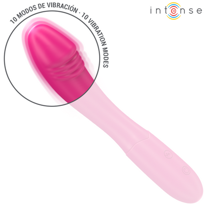 INTENZIVEN - BELINDA VIBRATOR 19 CM FLEKSIBILEN 10 VIBRACIJ ROZA