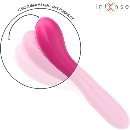 INTENSE - LISETTE VIBRATOR 19 CM FLEKSIBILEN 10 VIBRACIJ ROZA