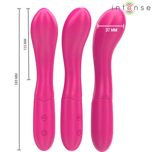 INTENSE - LISETTE VIBRATOR 19 CM FLEKSIBILEN 10 VIBRACIJ ROZA