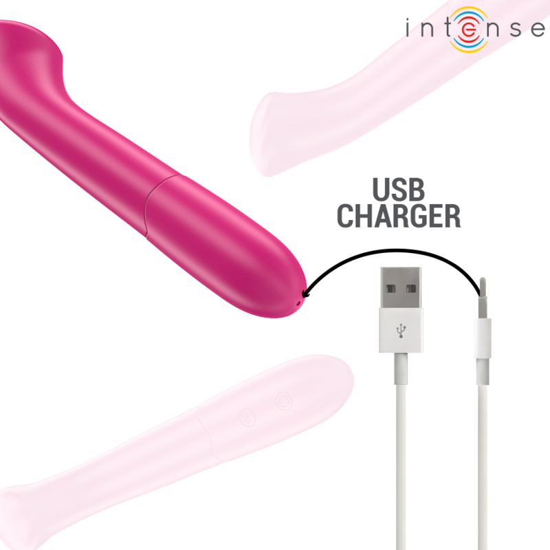 INTENZIVEN - PATY VIBRATOR 19 CM FLEKSIBILEN 10 VIBRACIJ MODEL 2 ROZA