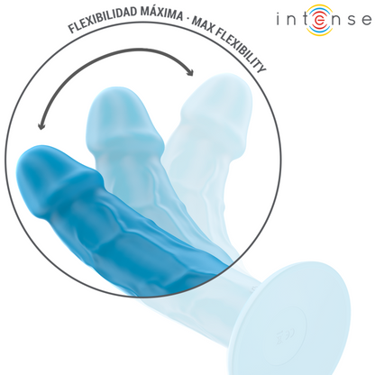 INTENZIVEN - PHOEBE REALISTIČNI VIBRATOR 10 VIBRACIJ MODRI DALJINSKI UPRAVLJALNIK