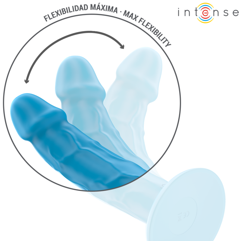 INTENZIVEN - PHOEBE REALISTIČNI VIBRATOR 10 VIBRACIJ MODRI DALJINSKI UPRAVLJALNIK