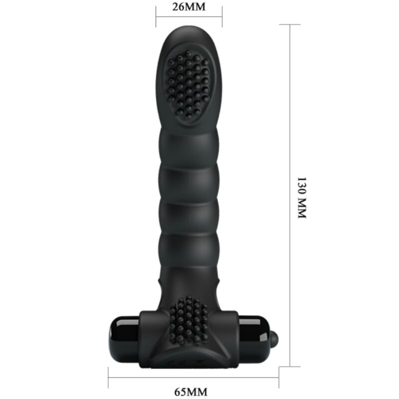PRETTY LOVE - ALEXANDER VIBRATOR S PRSTOM 10 VIBRACIJ ČRNA